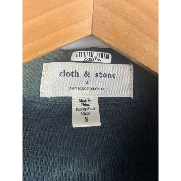 CLOTH AND STONE ANTHROPOLOGIE TIE DYE BUTTON UP SHIRT WOMENS S LONG SLEEVE - Picture 3 of 5